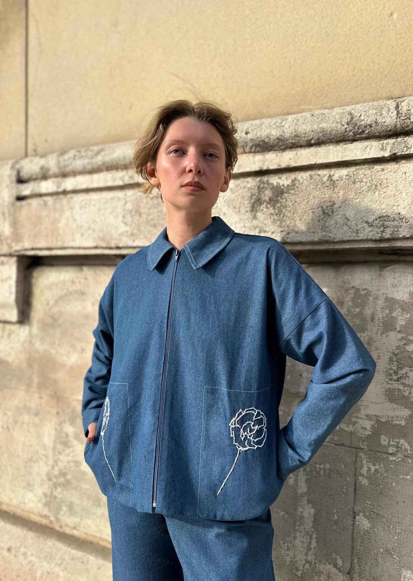 CHAQUETA CLAVEL DENIM