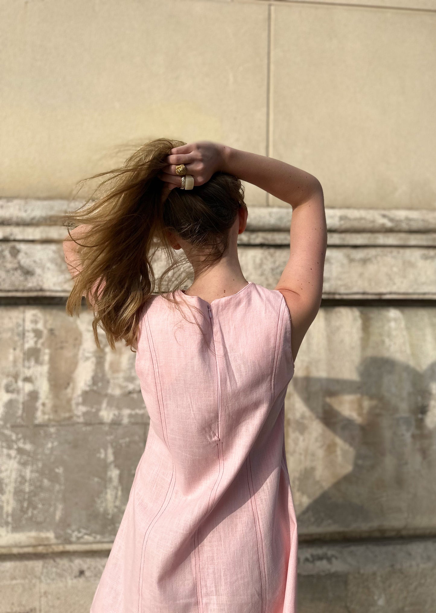 VESTIDO MINI ROSÉ