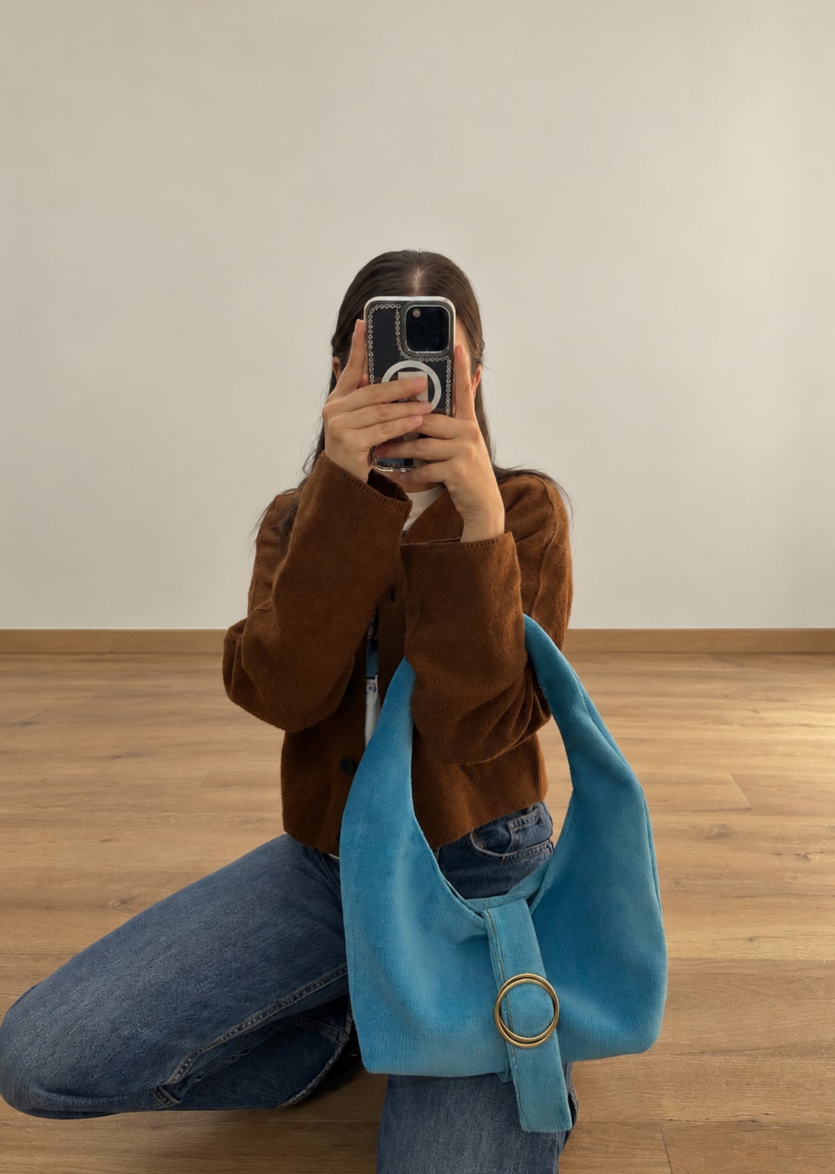 Hobo Grande Hebilla Azul