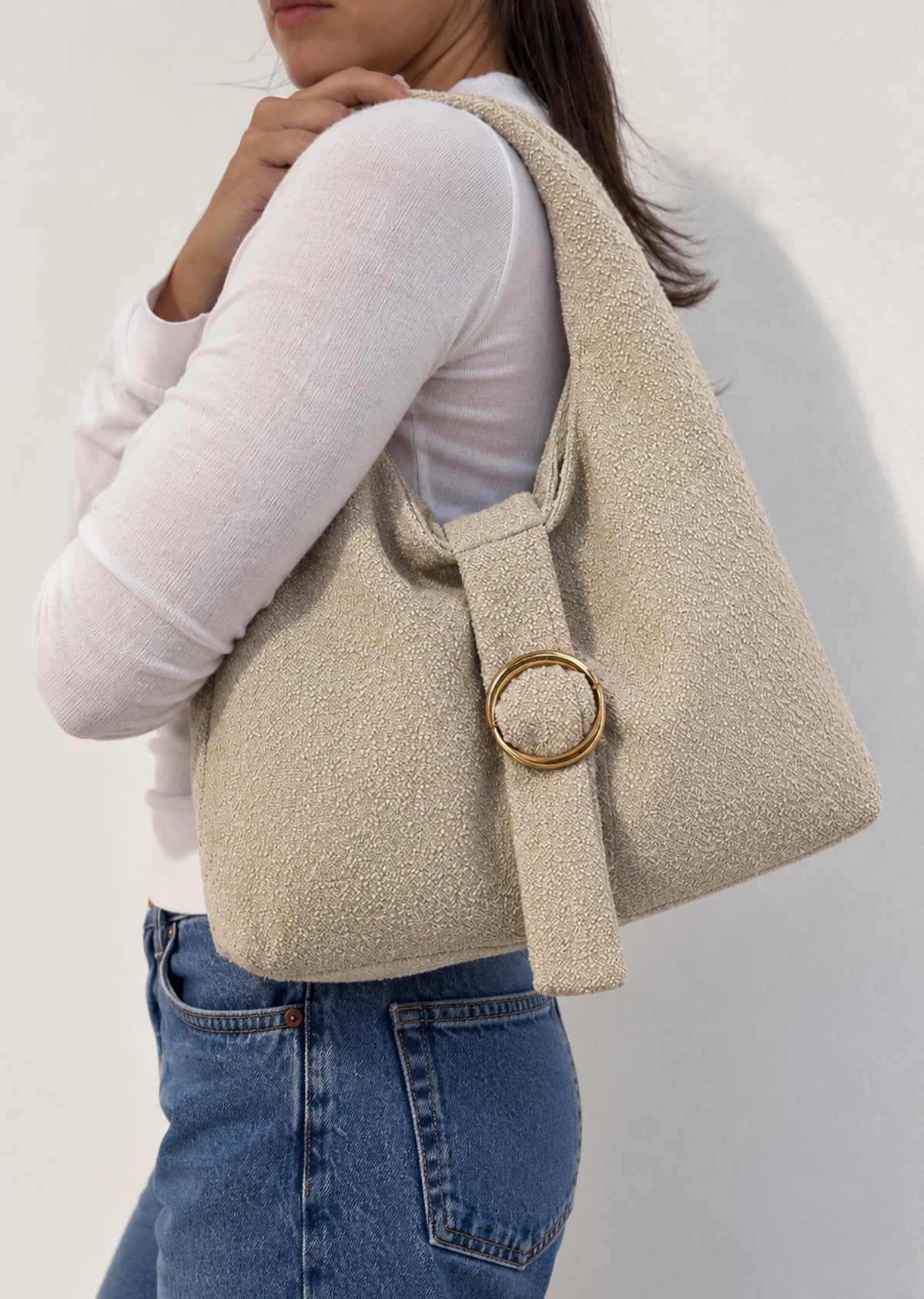 Hobo Grande Hebilla Beige