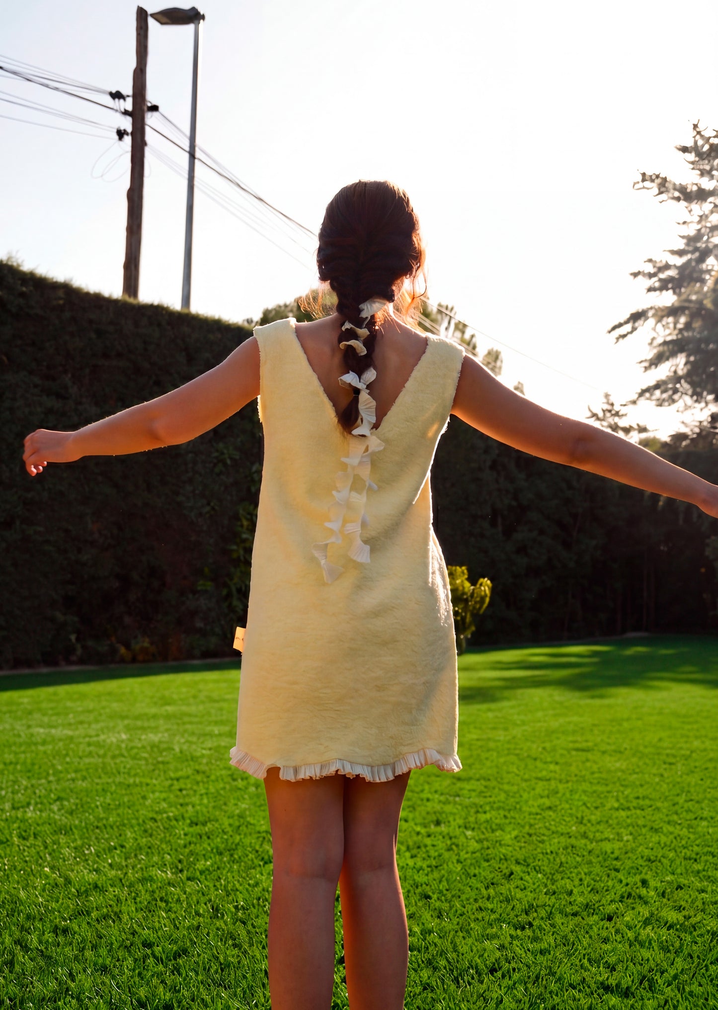 VESTIDO TOALLA AMARILLO
