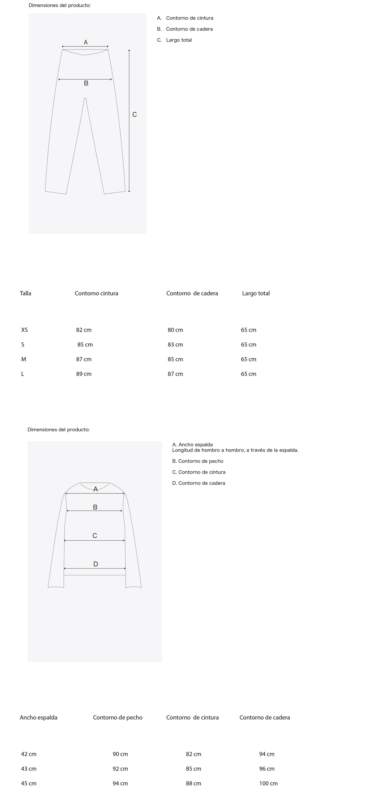 Dimensiones del producto